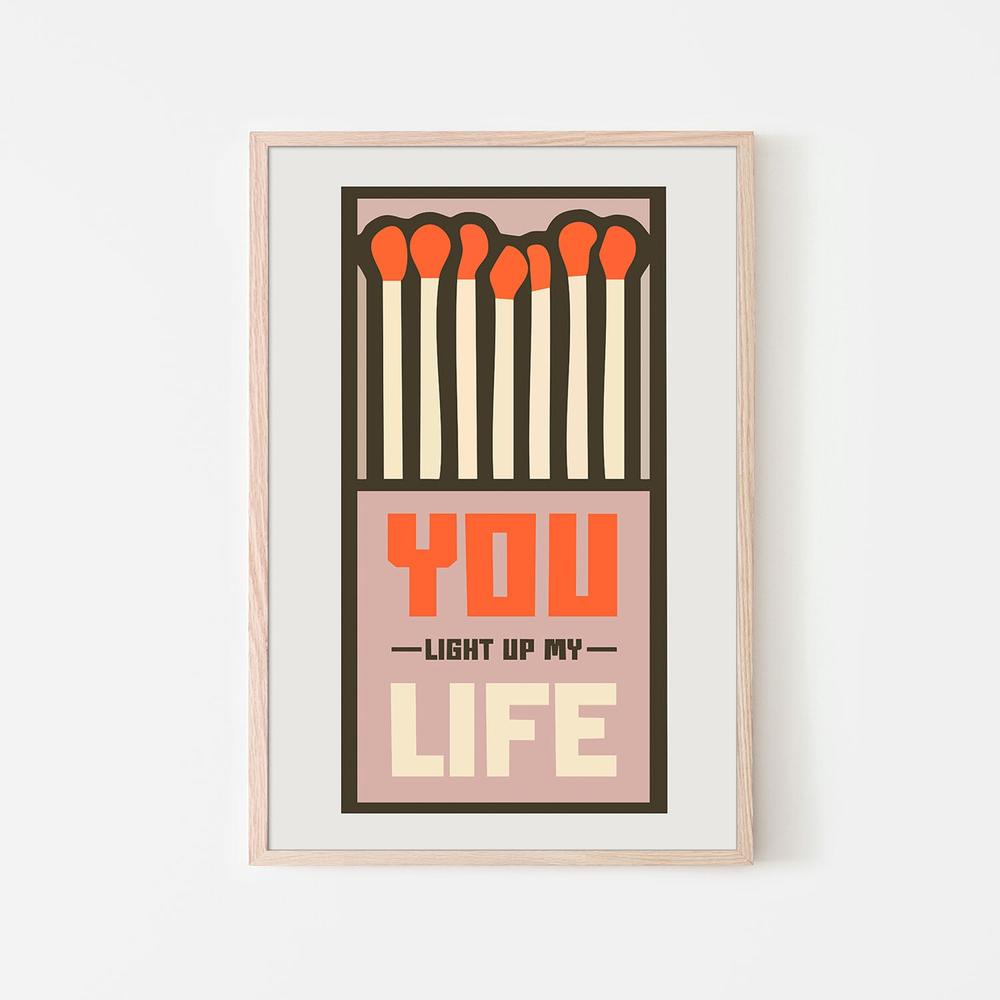 Matchbox Love Quote-by-Andreas Magnusson-wall-art-print-canvas-poster-framed-Gioia
