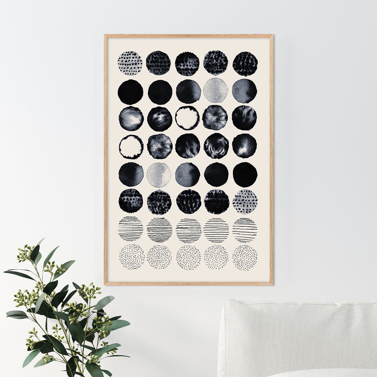 Meditation Circles B - Portrait 2-by-Danushka Abeygoda-wall-art-print-canvas-poster-framed-Gioia