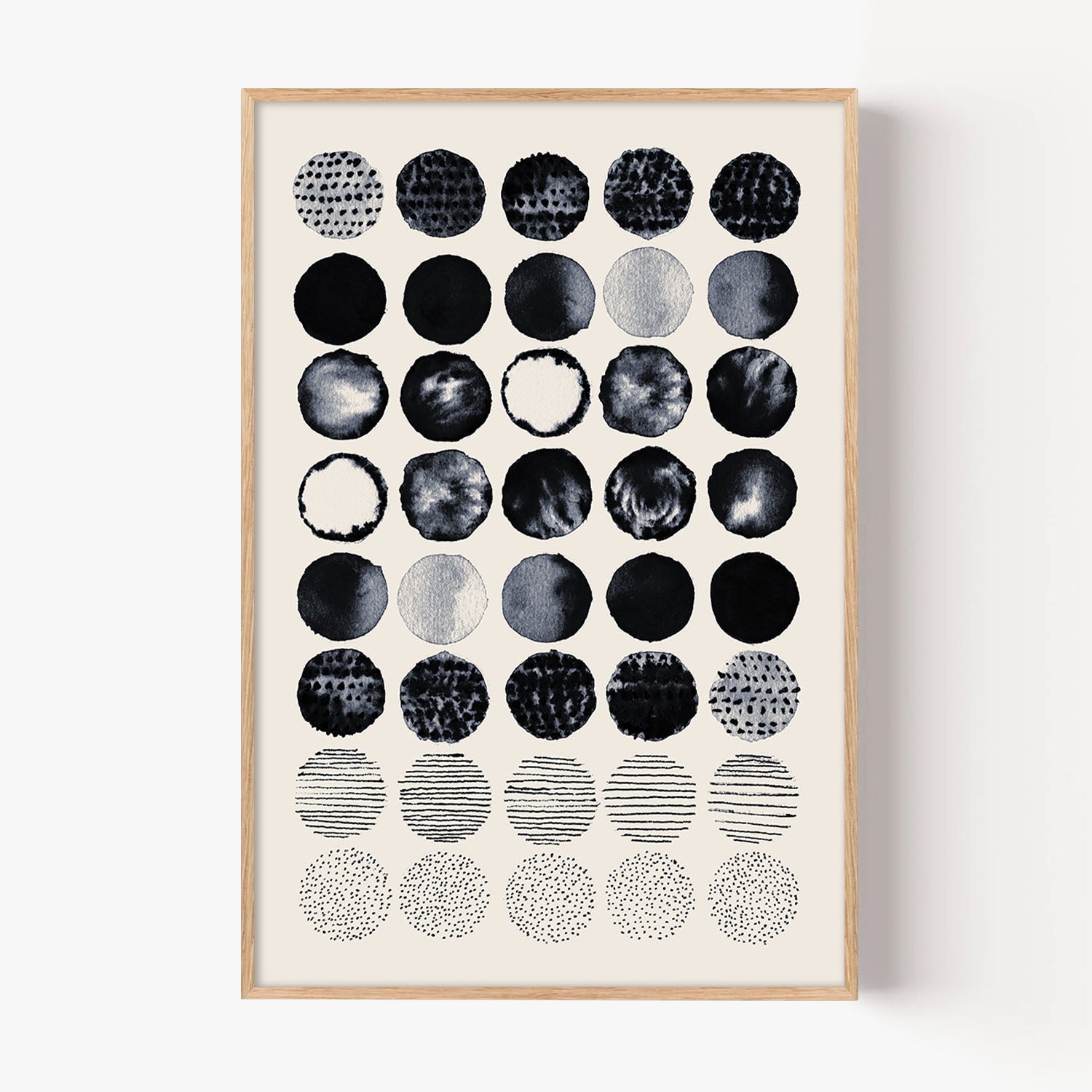 Meditation Circles B - Portrait 2-by-Danushka Abeygoda-wall-art-print-canvas-poster-framed-Gioia