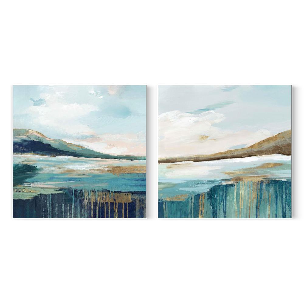 Mermaid’s Kingdom, Style A & B, Set Of 2-by-Lera-wall-art-print-canvas-poster-framed-Gioia