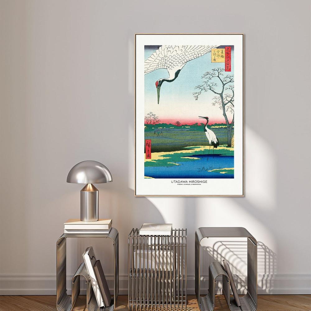 Minowa Kanasugi and Mikawashima-by-Utagawa Hiroshige-wall-art-print-canvas-poster-framed-Gioia
