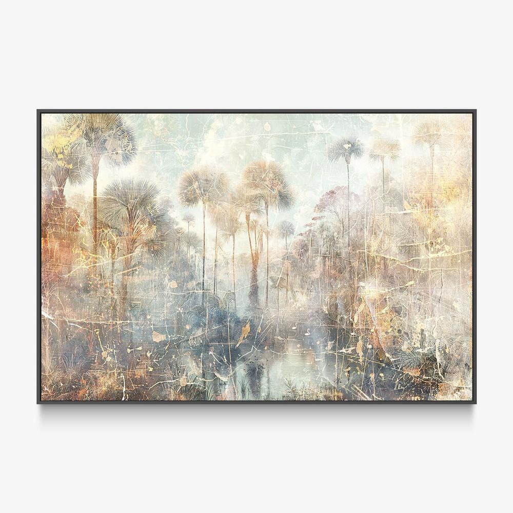 Misty Palm Wetlands-by-Rafal Kulik-wall-art-print-canvas-poster-framed-Gioia