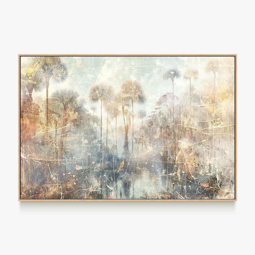 Misty Palm Wetlands-by-Rafal Kulik-wall-art-print-canvas-poster-framed-Gioia