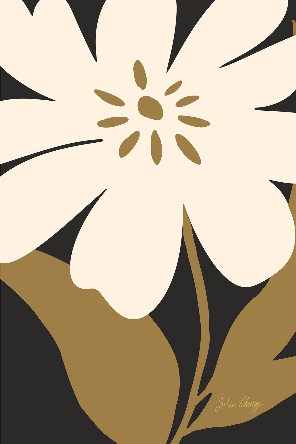 Modern Cream Bloom-by-Julia Cheney-wall-art-print-canvas-poster-framed-Gioia