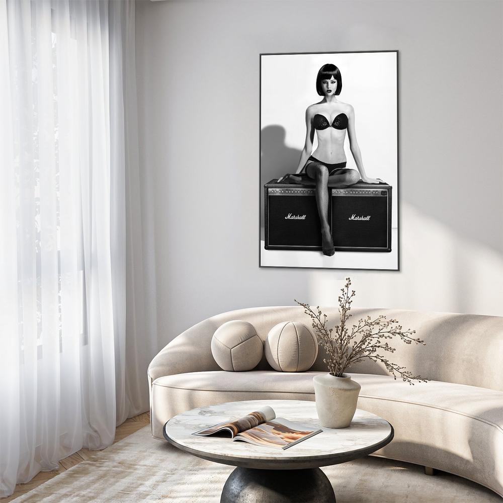 Monochrome Studio Glamour-by-David Drake-wall-art-print-canvas-poster-framed-Gioia