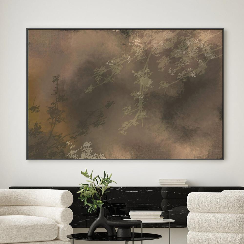 Moody dark brown rustic landscape-by-Josie George-wall-art-print-canvas-poster-framed-Gioia