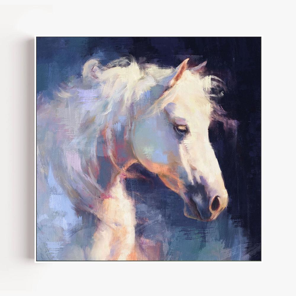 Moonlit Stallion, Style A-by-Gioia Template-wall-art-print-canvas-poster-framed-Gioia
