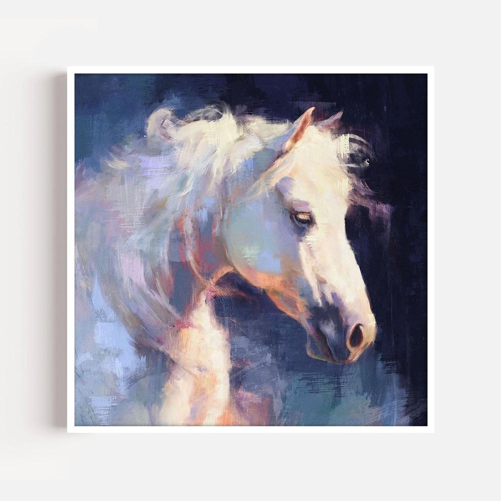 Moonlit Stallion, Style A-by-Gioia Template-wall-art-print-canvas-poster-framed-Gioia