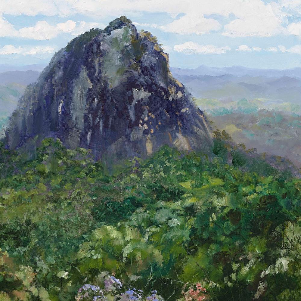 Mount Tibrogargan-by-Meredith Howse-wall-art-print-canvas-poster-framed-Gioia