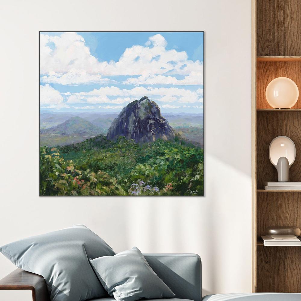 Mount Tibrogargan-by-Meredith Howse-wall-art-print-canvas-poster-framed-Gioia