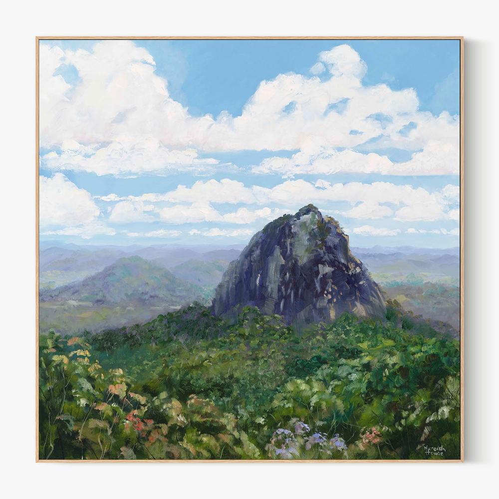 Mount Tibrogargan-by-Meredith Howse-wall-art-print-canvas-poster-framed-Gioia