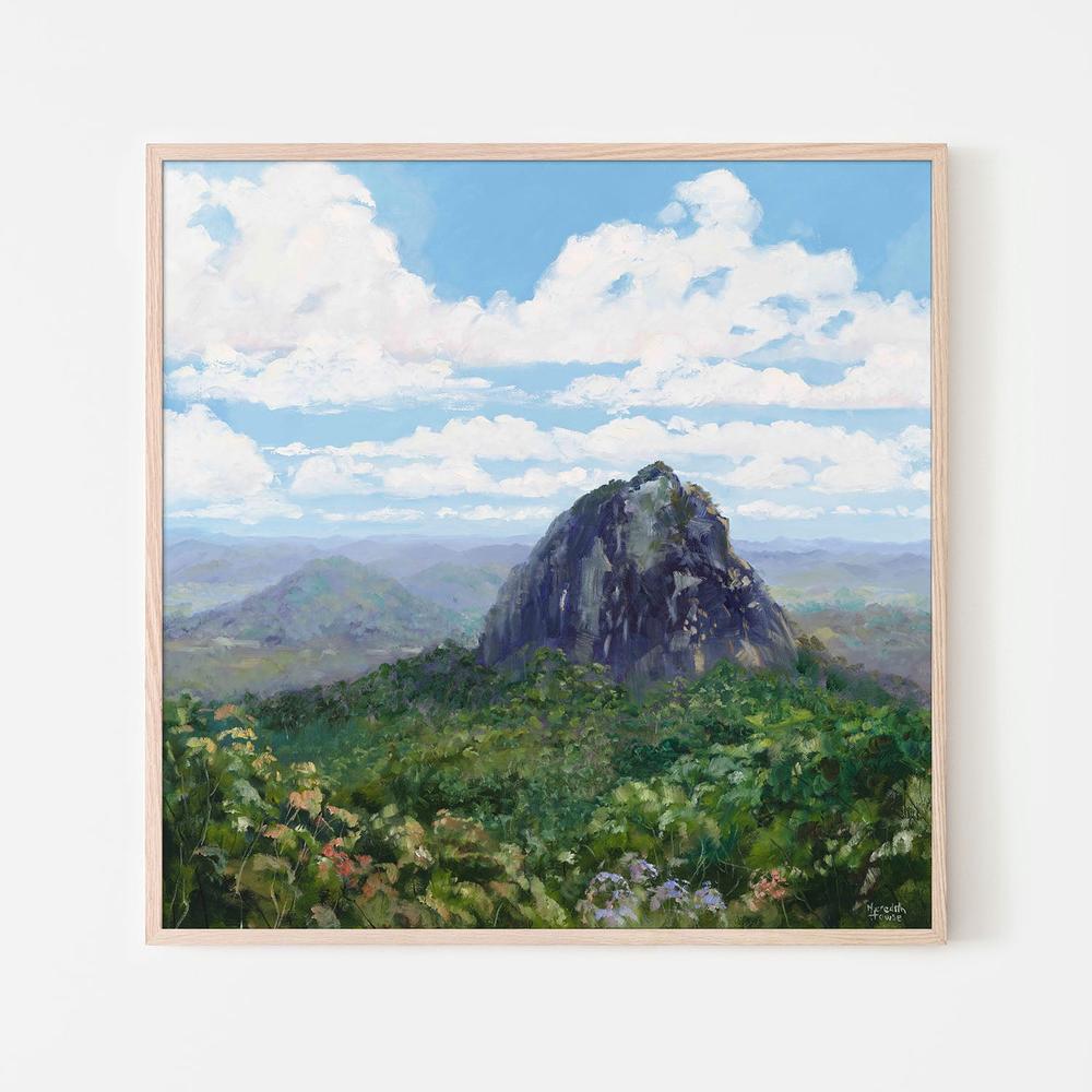 Mount Tibrogargan-by-Meredith Howse-wall-art-print-canvas-poster-framed-Gioia