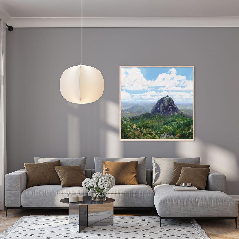 Mount Tibrogargan-by-Meredith Howse-wall-art-print-canvas-poster-framed-Gioia