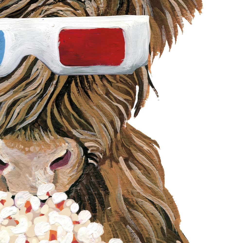 Movie Cow Popcorn-by-Yvette St. Amant-wall-art-print-canvas-poster-framed-Gioia