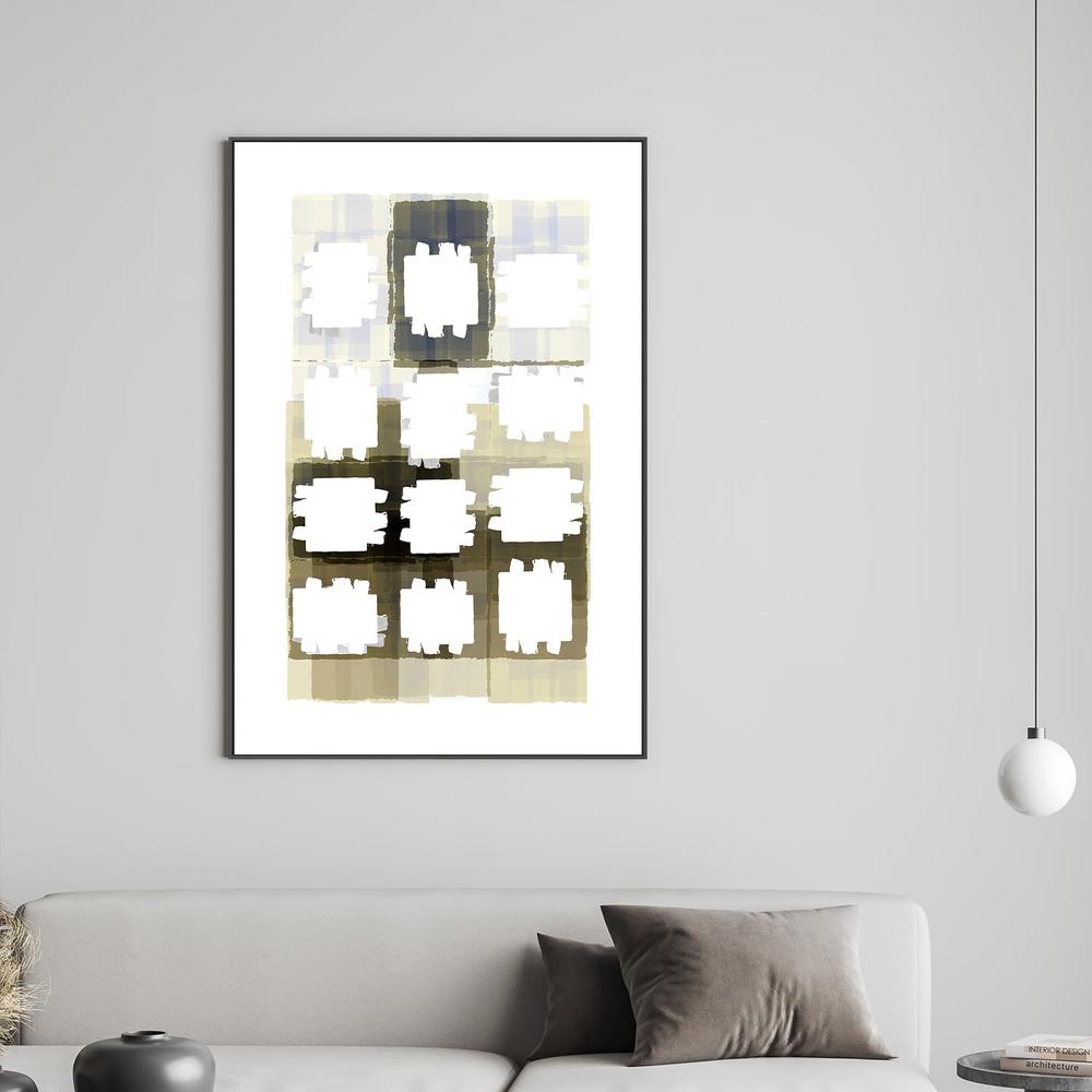 wall-art-print-canvas-poster-framed-Muted Grid Abstract-2