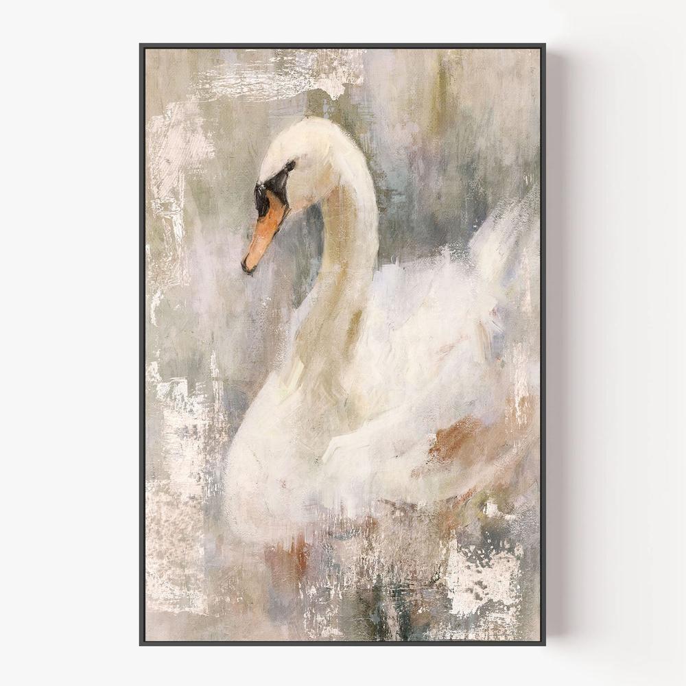 Mystical Swan, Style B-by-Nina Blue-wall-art-print-canvas-poster-framed-Gioia
