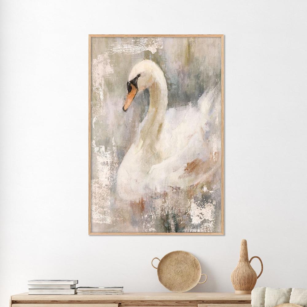 Mystical Swan, Style B-by-Nina Blue-wall-art-print-canvas-poster-framed-Gioia