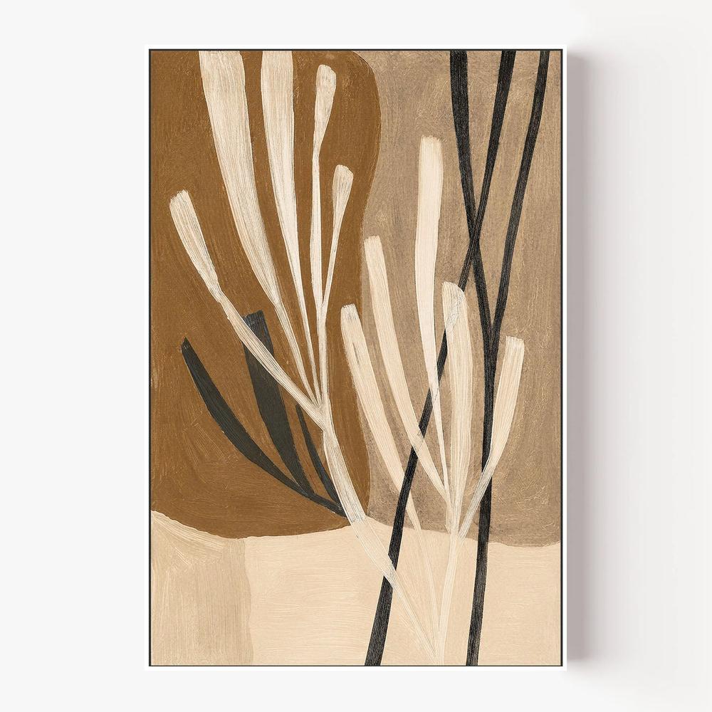 Neutral Grasses-by-Lady Hana-wall-art-print-canvas-poster-framed-Gioia