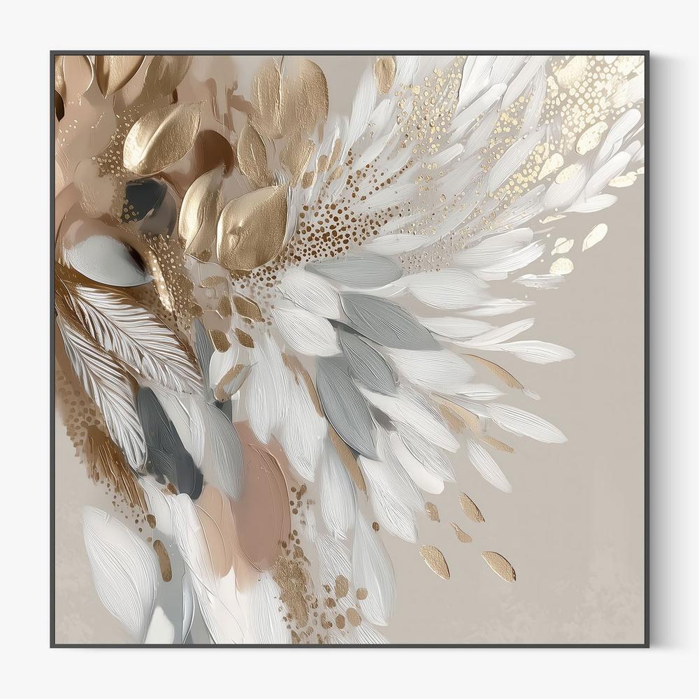 NOT DONE - Gilded Feathers-by-Bella Eve-wall-art-print-canvas-poster-framed-Gioia