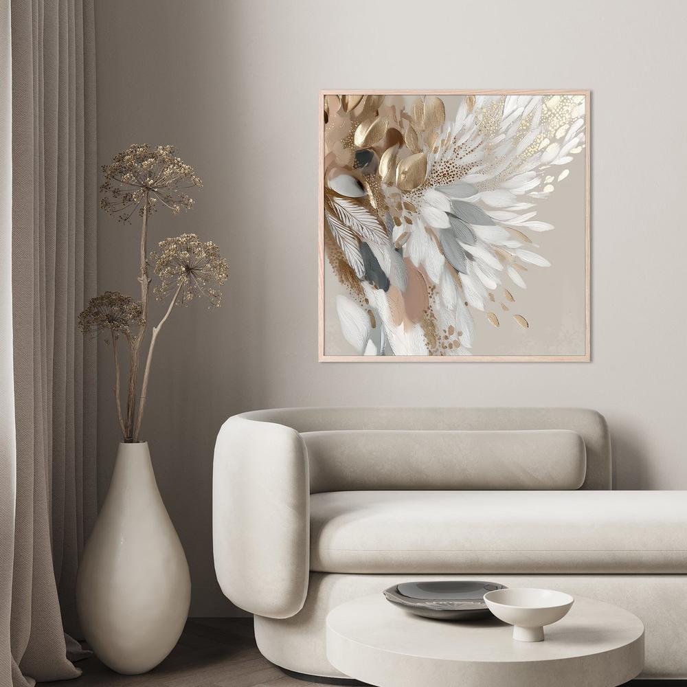 NOT DONE - Gilded Feathers-by-Bella Eve-wall-art-print-canvas-poster-framed-Gioia