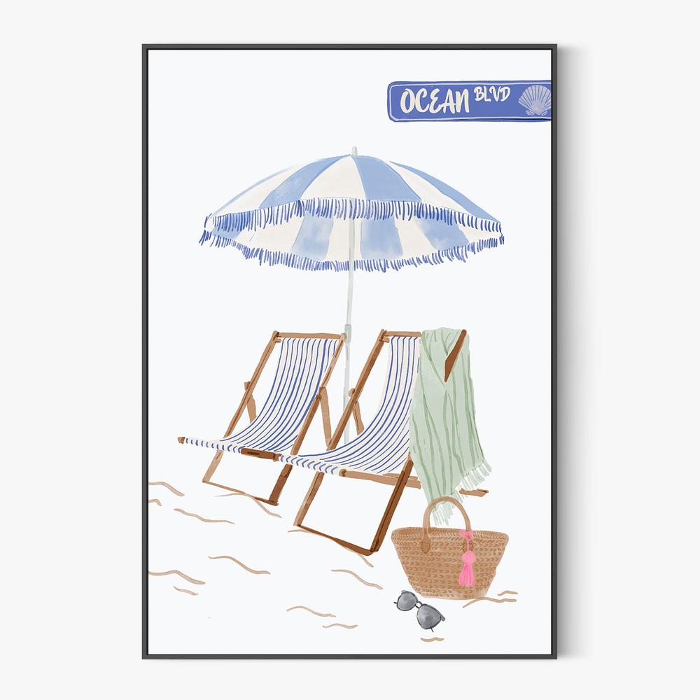 Ocean Boulevard Beach-by-Radhika Modi-wall-art-print-canvas-poster-framed-Gioia