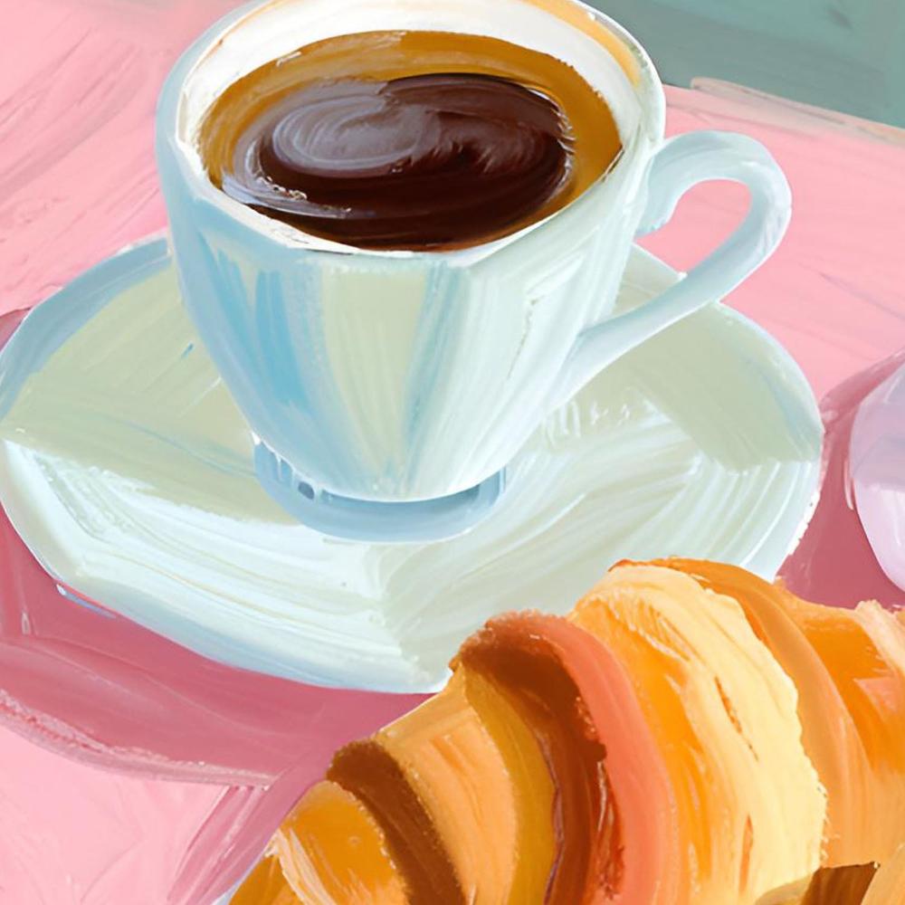 Pastel French Breakfast-by-Ohkimiko-wall-art-print-canvas-poster-framed-Gioia