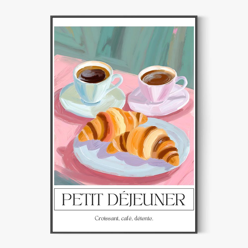 Pastel French Breakfast-by-Ohkimiko-wall-art-print-canvas-poster-framed-Gioia