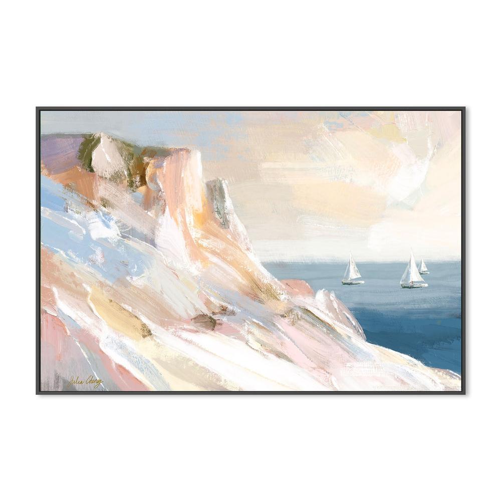 wall-art-print-canvas-poster-framed-Peaceful Coastal Sailboats-3