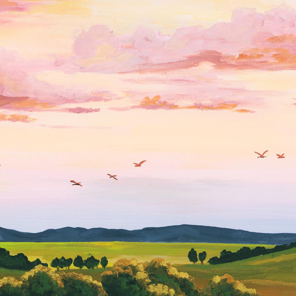 Peachy Skies-by-Meg Frances-wall-art-print-canvas-poster-framed-Gioia