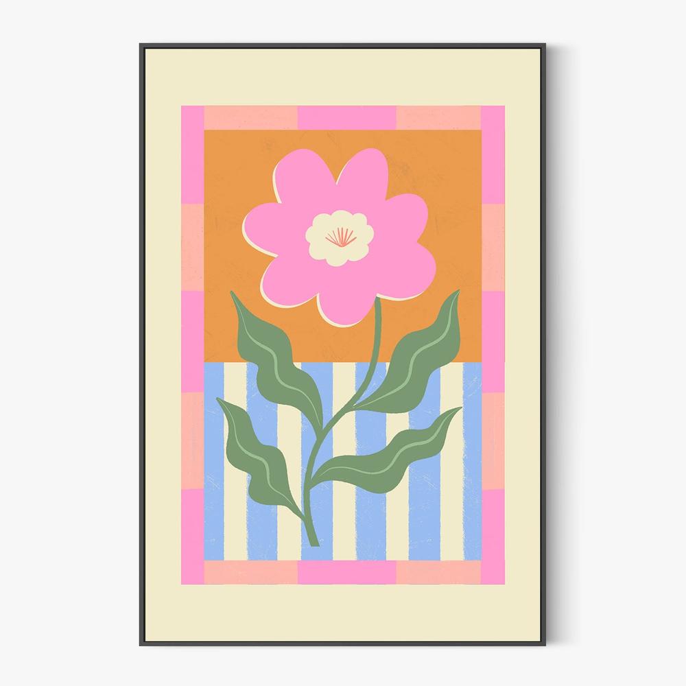 Pink Abstract Flower-by-Melissa Donne-wall-art-print-canvas-poster-framed-Gioia