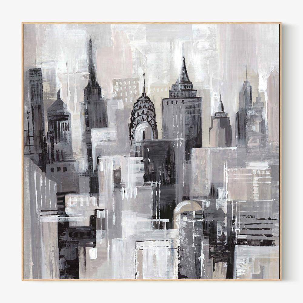 Pink Manhattan Impressions, Style A-by-Lera-wall-art-print-canvas-poster-framed-Gioia