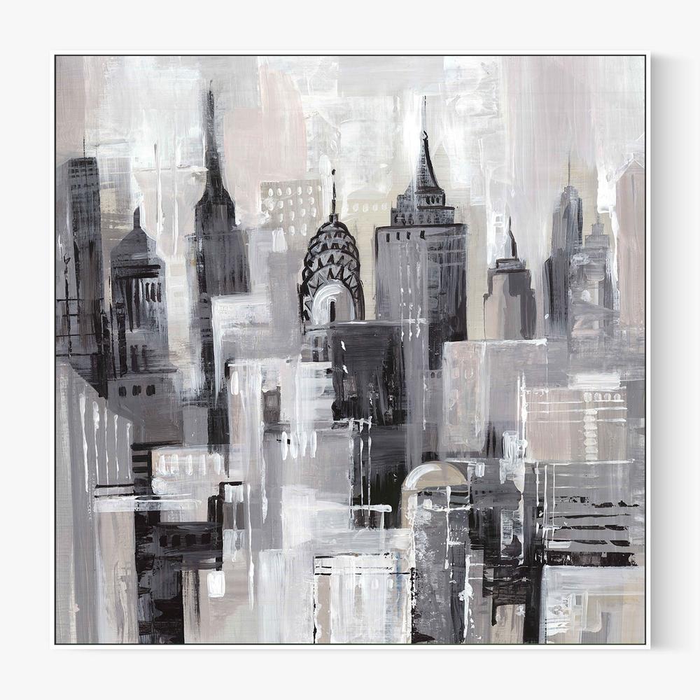 Pink Manhattan Impressions, Style A-by-Lera-wall-art-print-canvas-poster-framed-Gioia