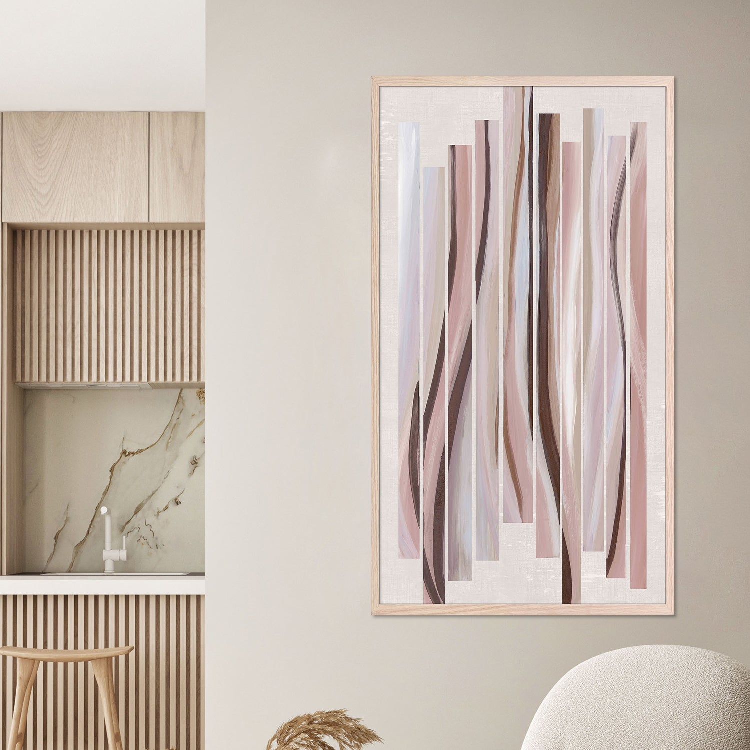 Pink Tidal Embrace-by-Jacob Q-wall-art-print-canvas-poster-framed-Gioia