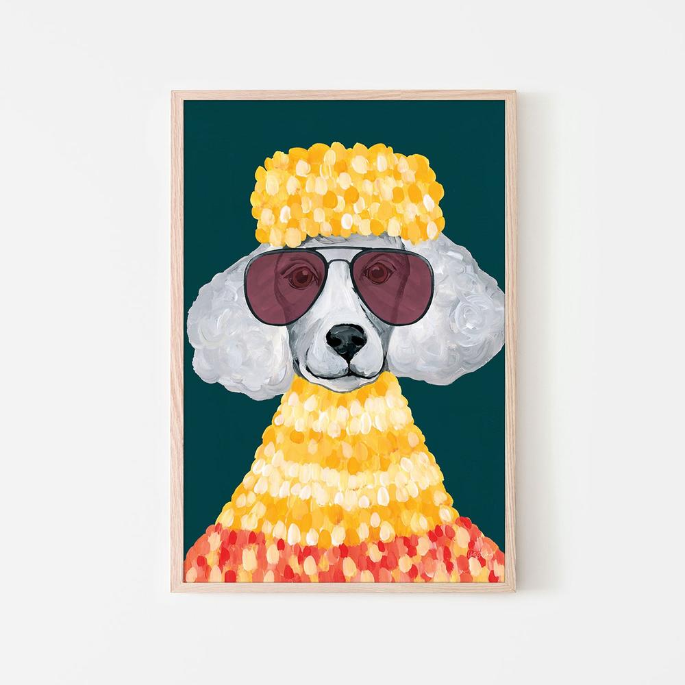 Poodle Power-by-Yvette St. Amant-wall-art-print-canvas-poster-framed-Gioia