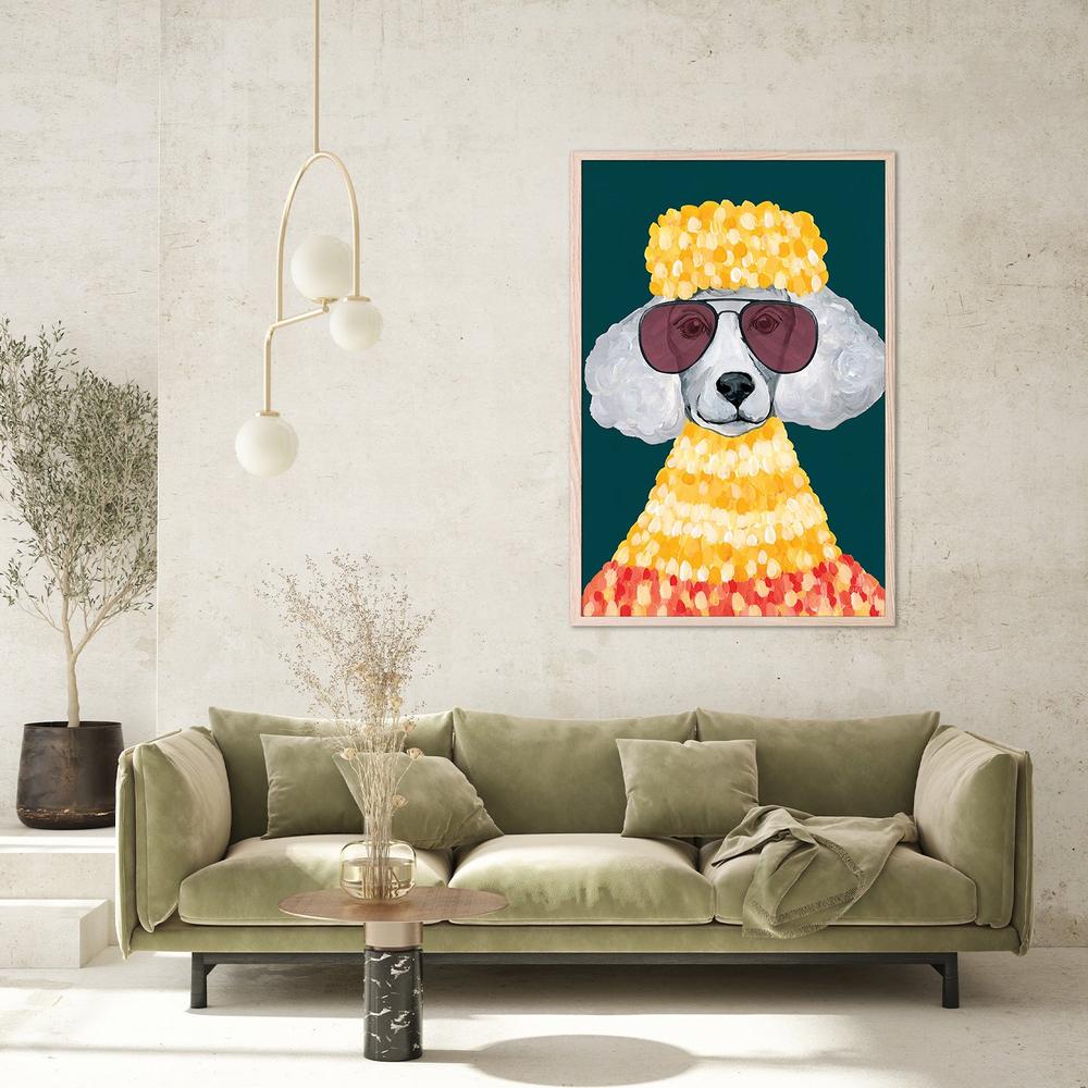 Poodle Power-by-Yvette St. Amant-wall-art-print-canvas-poster-framed-Gioia