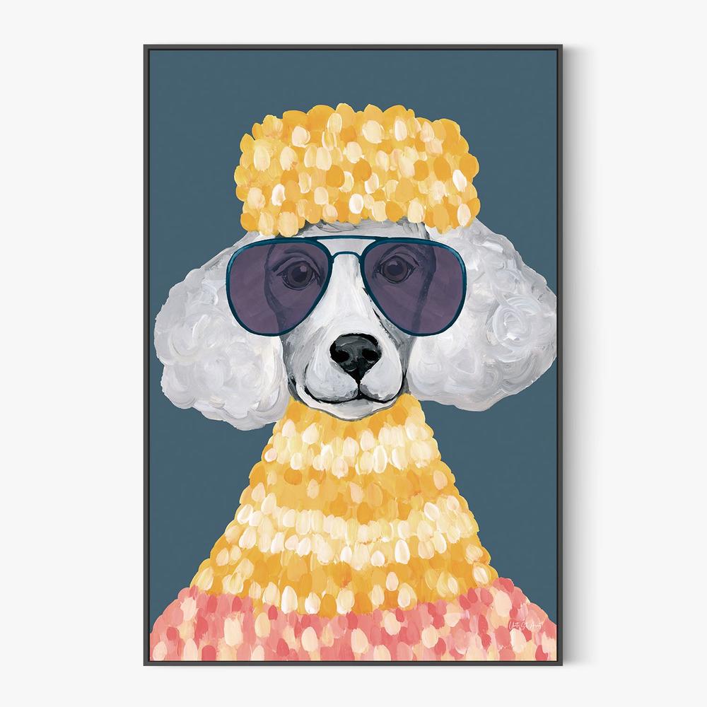 Poodle Power v2-by-Yvette St. Amant-wall-art-print-canvas-poster-framed-Gioia