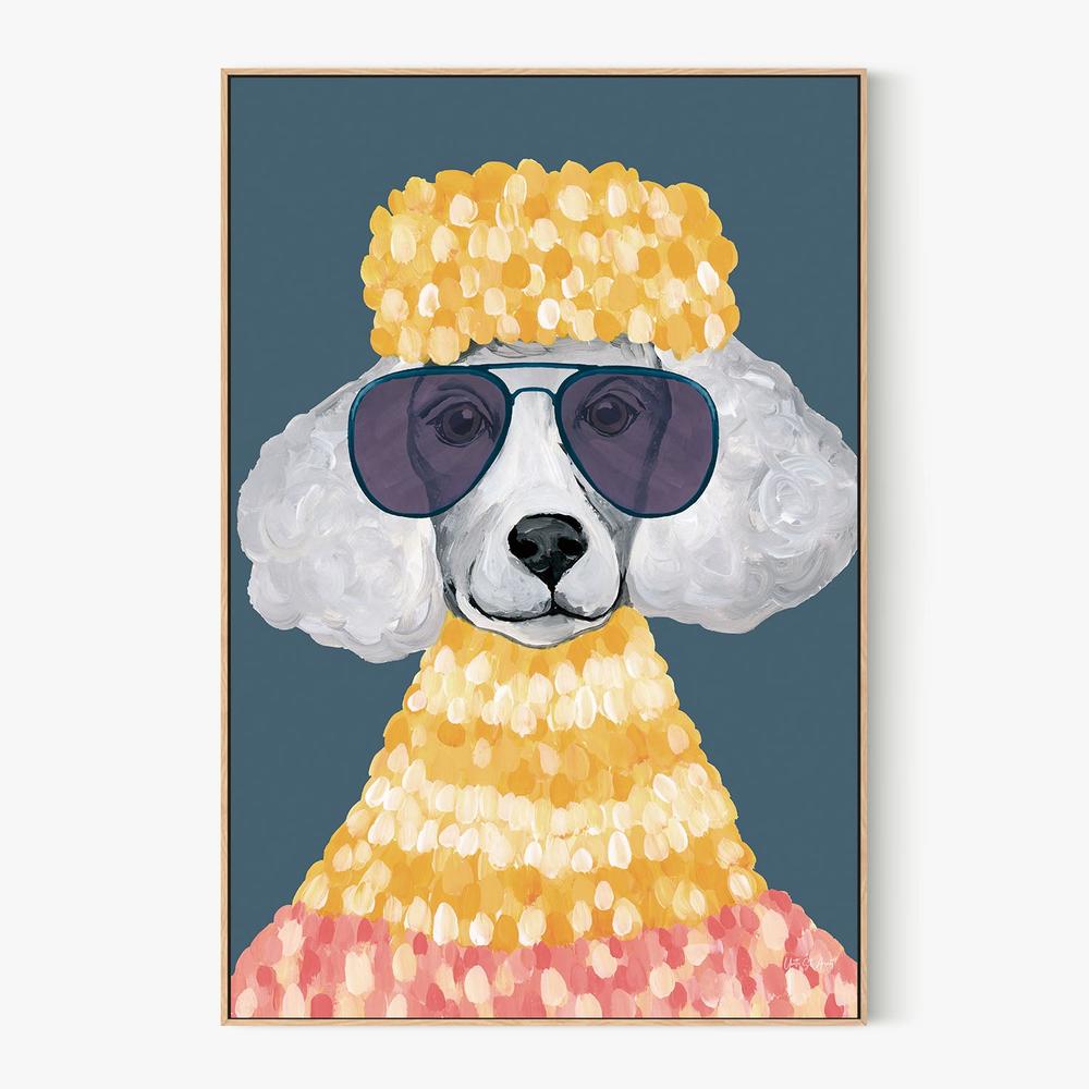 Poodle Power v2-by-Yvette St. Amant-wall-art-print-canvas-poster-framed-Gioia