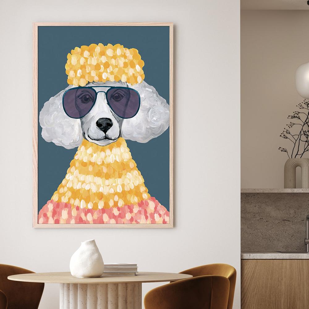 Poodle Power v2-by-Yvette St. Amant-wall-art-print-canvas-poster-framed-Gioia