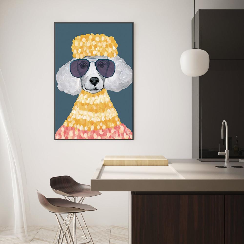 Poodle Power v2-by-Yvette St. Amant-wall-art-print-canvas-poster-framed-Gioia