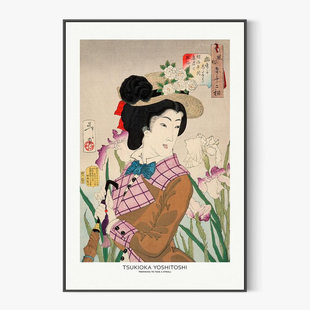 Preparing To Take a Stroll-by-Tsukioka Yoshitoshi-wall-art-print-canvas-poster-framed-Gioia