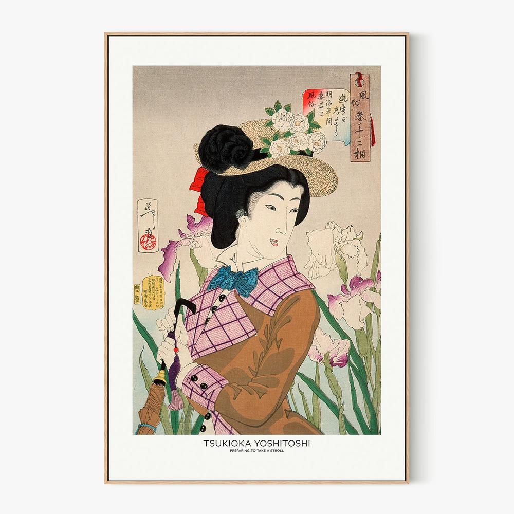 Preparing To Take a Stroll-by-Tsukioka Yoshitoshi-wall-art-print-canvas-poster-framed-Gioia