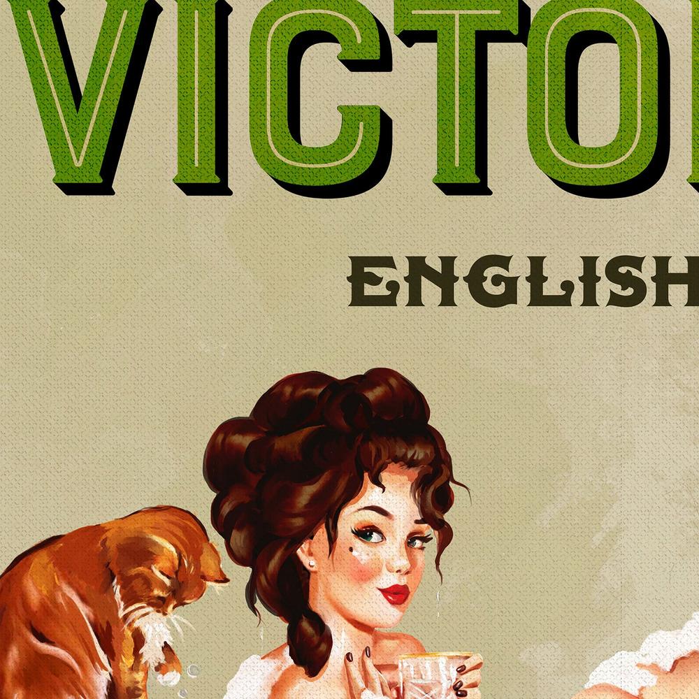 Queen Victoria English Gin Bath Pinup Girl-by-The Whiskey Ginger-wall-art-print-canvas-poster-framed-Gioia