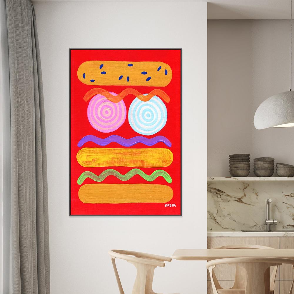Red Hot-by-Kasia Amanda-wall-art-print-canvas-poster-framed-Gioia