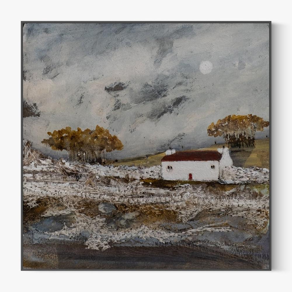 Reflections on a waters edge-by-Louise O'Hara-wall-art-print-canvas-poster-framed-Gioia