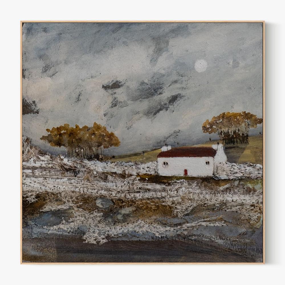 Reflections on a waters edge-by-Louise O'Hara-wall-art-print-canvas-poster-framed-Gioia