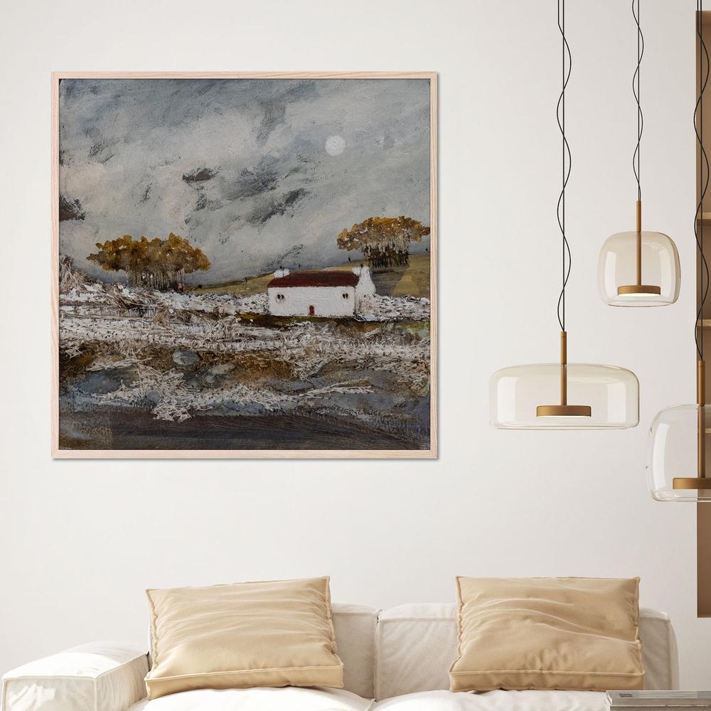 Reflections on a waters edge-by-Louise O'Hara-wall-art-print-canvas-poster-framed-Gioia