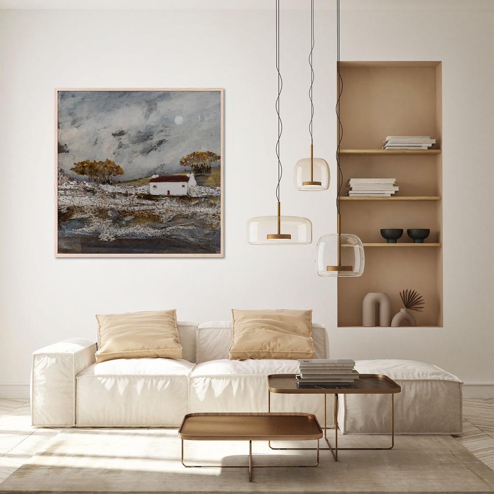 Reflections on a waters edge-by-Louise O'Hara-wall-art-print-canvas-poster-framed-Gioia