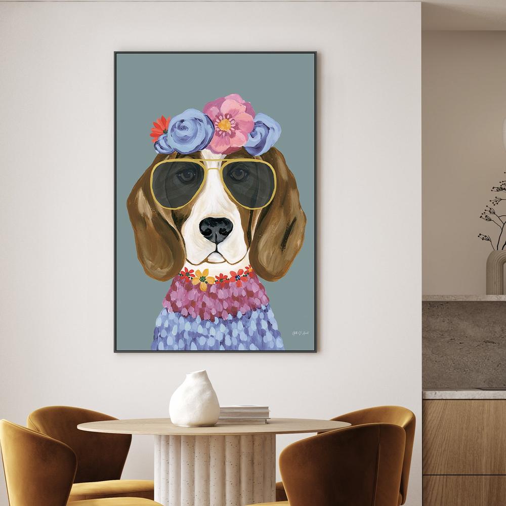 Regal Beagle v2-by-Yvette St. Amant-wall-art-print-canvas-poster-framed-Gioia