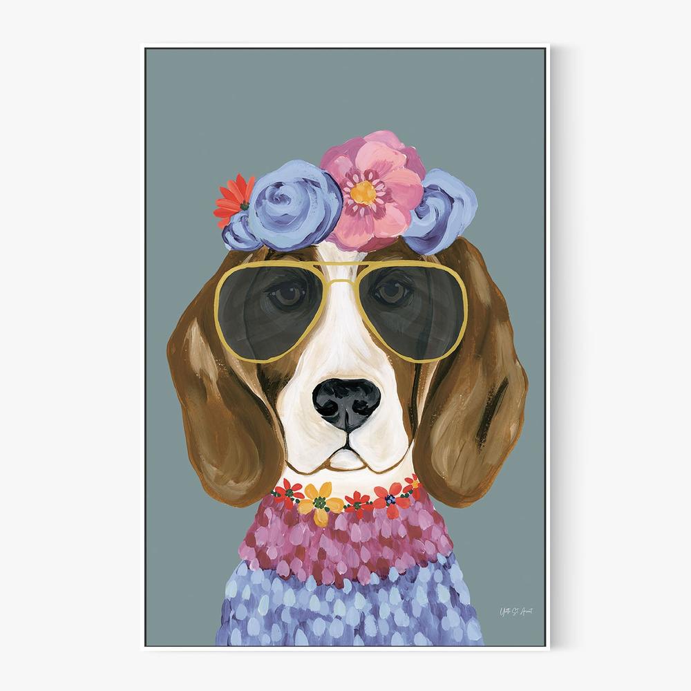 Regal Beagle v2-by-Yvette St. Amant-wall-art-print-canvas-poster-framed-Gioia