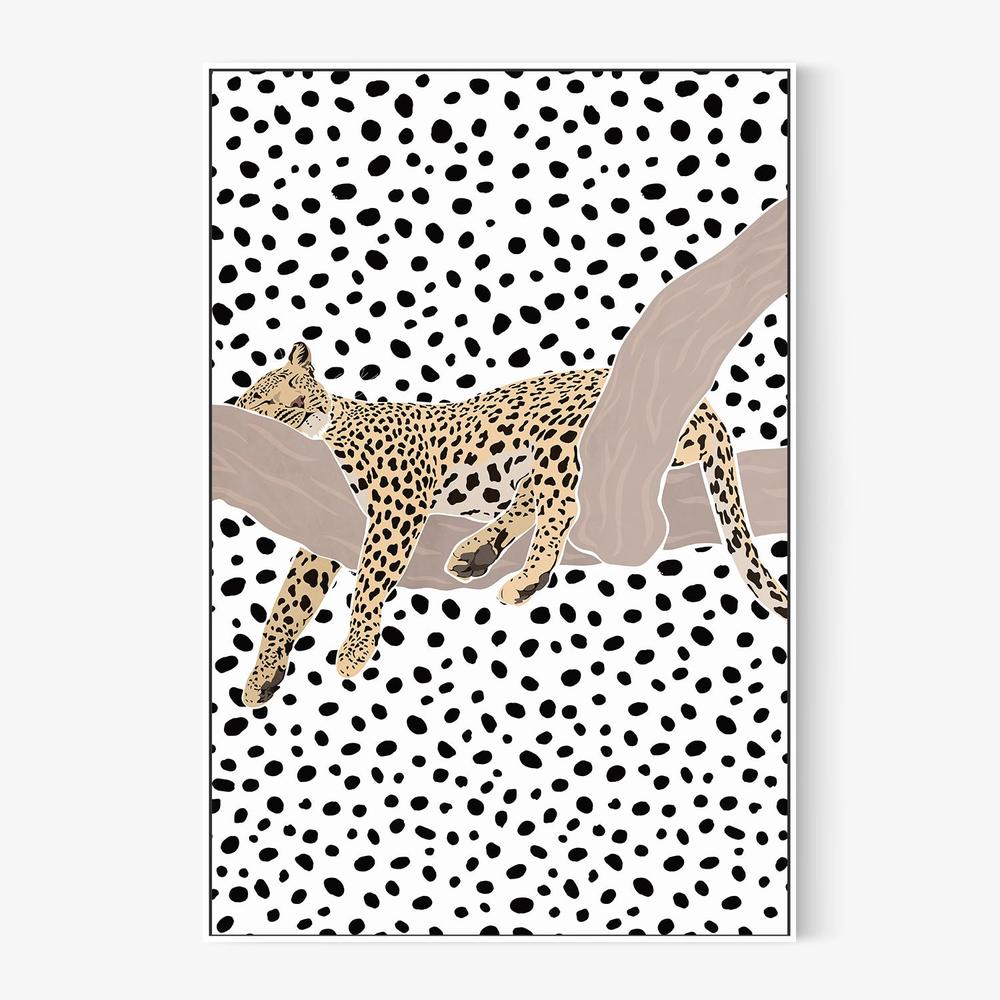 Resting Leopard Spots-by-Sarah Manovski-wall-art-print-canvas-poster-framed-Gioia